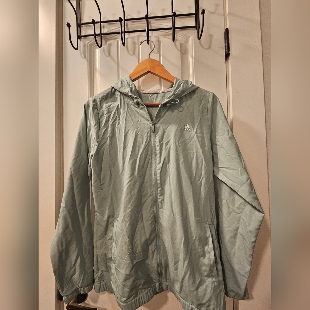 Adidas Men's Mint Green Windbreaker